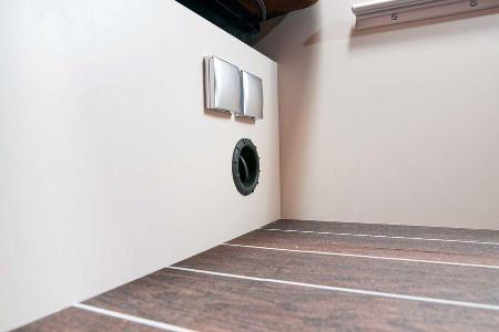 Bei nur einem Ausströmer dauert es eine Weile, bis es warm wird.