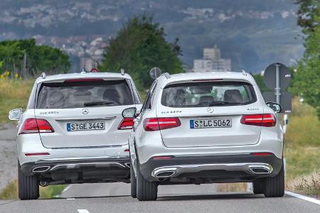 Mercedes GLC 250 d, Mercedes GLE 250 d, Heckansicht