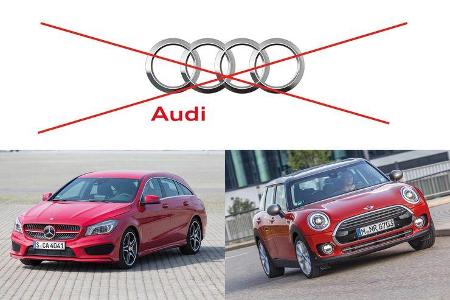Klassenvergleich Audi BMW Mercedes 2016/17