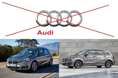 Klassenvergleich Audi BMW Mercedes 2016/17