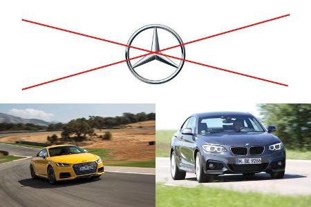 Klassenvergleich Audi BMW Mercedes 2016/17
