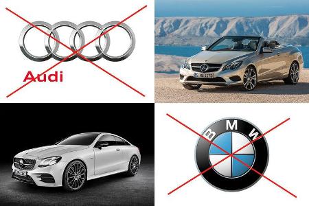 Klassenvergleich Audi BMW Mercedes 2016/17