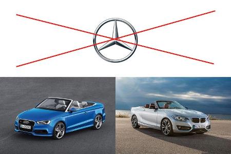 Klassenvergleich Audi BMW Mercedes 2016/17