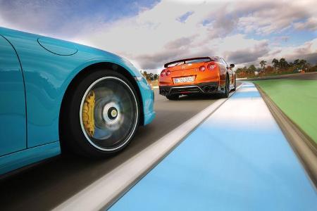 Nissan GT-R, Porsche 911 Turbo, Hockenheim