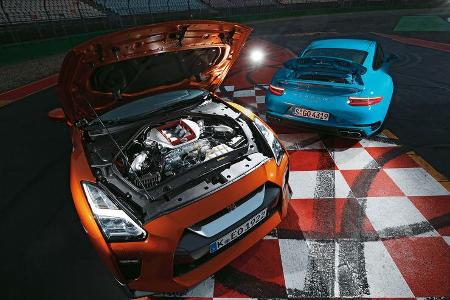 Nissan GT-R, Porsche 911 Turbo, Motor