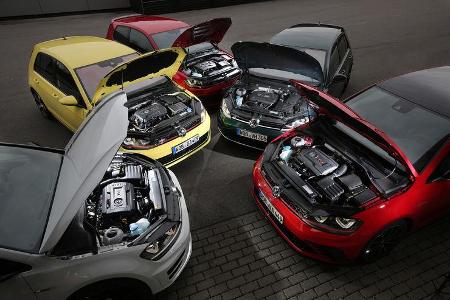 VW Golf, Versionsvergleich, Performance