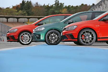 VW Golf, Versionsvergleich, Performance