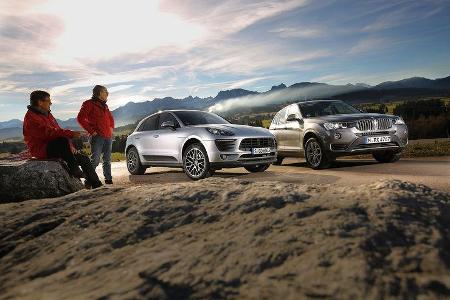 BMW X3 xDrive 28i, Porsche Macan, Frontansicht