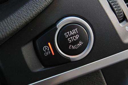 BMW X3, Startknopf, Start-Stopp