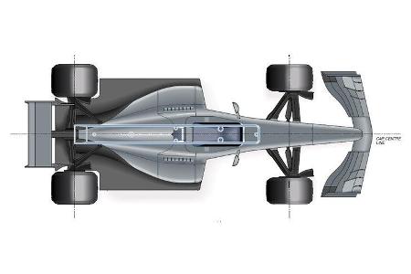 Formel 1-Auto 2017 - Dimensionen