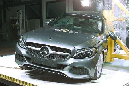 EuroNCAP-Crashtest Mercedes C-Klasse Cabrio