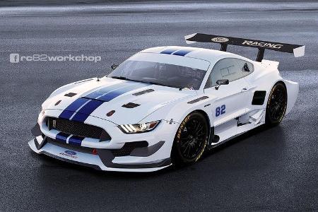 Ford Mustang - Rennversion - Photoshop