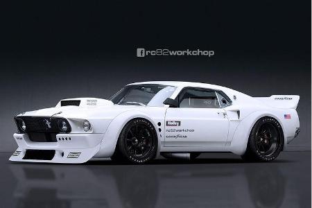 Ford Mustang - Rennversion - Photoshop