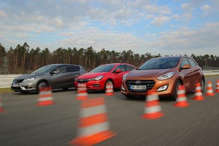 Opel Astra 1.0 DI Turbo, Hyundai i30 1.4, Nissan Pulsar 1.2 DIG-T