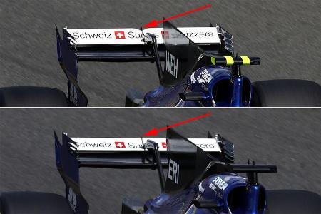 Sauber - F1-Technik - Upgrades - GP Belgien / GP Italien 2017