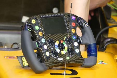 Renault - Lenkrad - Hülkenberg - GP Singapur - Formel 1 - Freitag - 15.9.2017