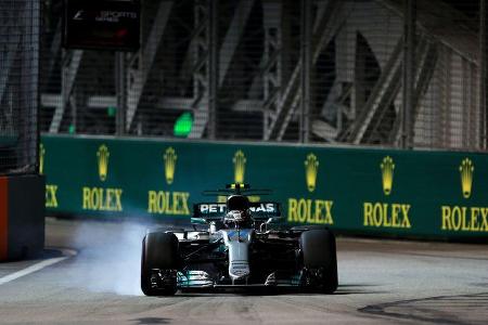 Valtteri Bottas - Mercedes - GP Singapur - Formel 1 - Freitag - 15.9.2017