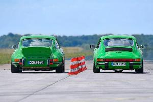 Porsche 911 Carrera RS gegen Memminger 912 Motor Klassik September 2017
