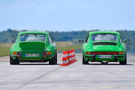 Porsche 911 Carrera RS gegen Memminger 912 Motor Klassik September 2017