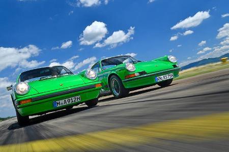Porsche 911 Carrera RS gegen Memminger 912 Motor Klassik September 2017