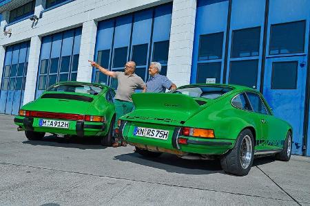 Porsche 911 Carrera RS gegen Memminger 912 Motor Klassik September 2017