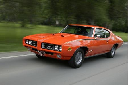 Pontiac GTO The Judge in Fahrt Frontansicht
