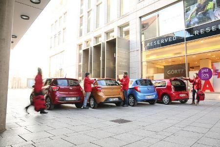 Ford Ka+ 1.2, Hyundai i10 1.2, Opel Karl 1.0, VW Up 1.0 TSI