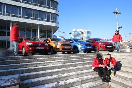 Ford Ka+ 1.2, Hyundai i10 1.2, Opel Karl 1.0, VW Up 1.0 TSI