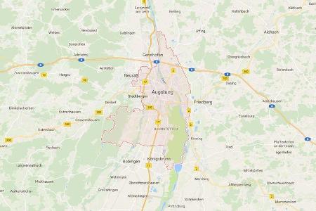 Karte Augsburg