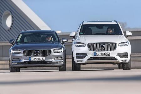 Volvo V90 D5 AWD, Volvo XC90 D5 AWD, Frontansicht