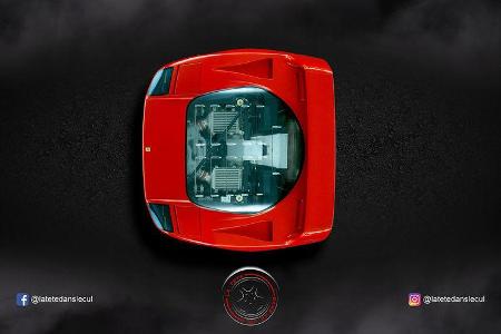 Ferrari F40 Retusche