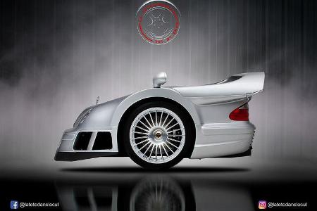 Mercedes CLK GTR Retusche