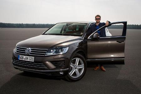 Johannes Strate mit VW Touareg