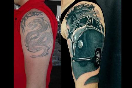Auto Tattoos Kunstwerke