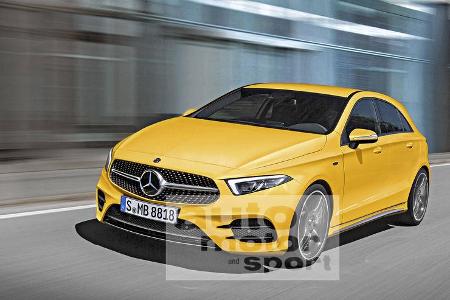 Mercedes A-Klasse Computer-Retusche