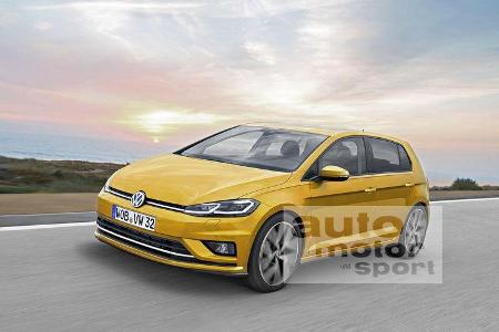 VW Golf 8 Computer-Retusche