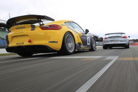 Porsche Cayman GT4 und GT4 Clubsport, Tracktest, Impression