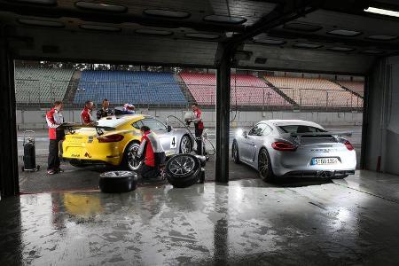 Porsche Cayman GT4 und GT4 Clubsport, Tracktest, Impression