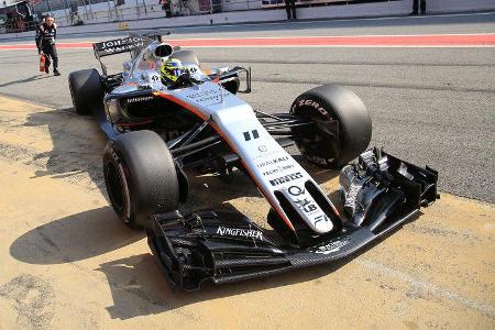 Sergio Perez - Force India - F1-Test - Barcelona - 27. Februar 2017