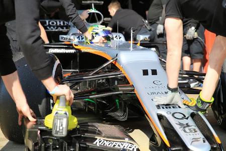 Sergio Perez - Force India - F1-Test - Barcelona - 27. Februar 2017