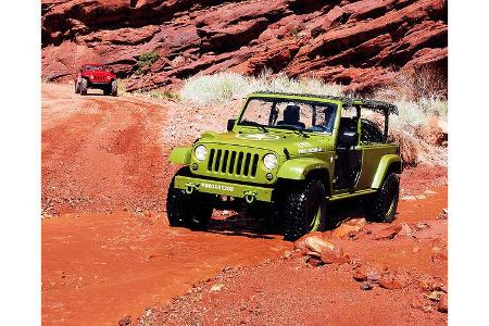 Der J8 Sarge hat Blattfedern und eine Dana-60-Hinterachse. Als Antrieb dient der 2,8-Liter-VM-Diesel.Mit der leichten Höherl...