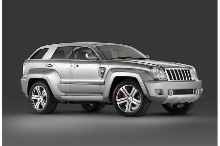 Der Trailhawk vereinte Designmerkmale des Grand Cherokee mit der Technik des Jeep Wrangler.