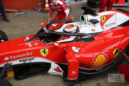 Ferrari - Halo - Cockpit-Schutz - Barcelona-Test - Formel 1