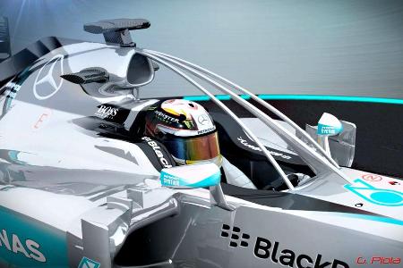 Formel 1 Cockpitschutz - Piola Animation 2015