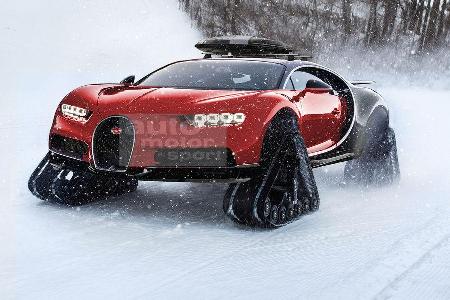 Bugatti Chiron Snowmobile