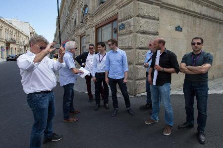 Charlie Whiting & Hermann Tilke - Inspektion - Baku Street Circuit 2016