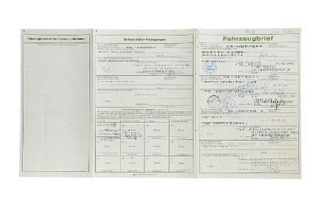 Mercedes 230 CE, Fahrzeugbrief