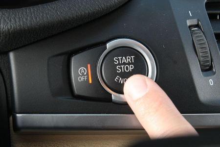 BMW X3 20d, Start-Stopp-Knopf