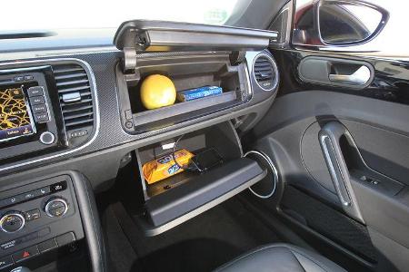 VW Beetle 2.0 TSI, Ablagemöglichkeiten