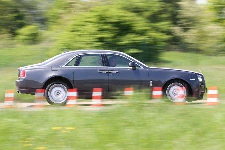 Rolls-Royce Ghost, Seitenansicht, Bremstest